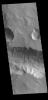 This image from NASA's Mars Odyssey shows a section of the tributary channel between Aram Chaos and Ares Vallis.