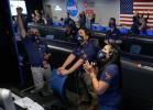 Inside Mission Control at NASA's Jet Propulsion Laboratory, Mars 2020 Perseverance team members eagerly watched and waited before the rover safely landed on the Martian surface.