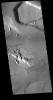 This image from NASA's Mars Odyssey shows a section of Kasei Valles. This complex channel arose in the Tharsis voclanic region and flowed eastward into Chryse Planitia.