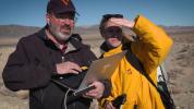 Michael Tuite and Rachel Kronyak of NASA's Jet Propulsion Laboratory served as part of the desert field team, sending images and data for review by scientists who will work with NASA's Perseverance Mars rover.
