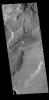 This image from NASA's Mars Odyssey shows the surface on the western margin of Zephyria Planum. Zephyria Planum is located south of Elysium Planitia.