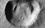 This image acquired on April 26, 2020 by NASA's Mars Reconnaissance Orbiter, shows the crisp detail of a crater rim.