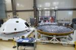 MEDLI2 sensors are installed on the Mars 2020 heat shield and back shell prior that will protect NASA's Perseverance rover on its journey to the surface of Mars.
