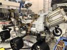 NASA's Perseverance rover undergoes a 10-day test in the Spacecraft Assembly Facility's High Bay 1 at JPL. The image was taken on Nov. 16, 2019.