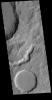 This image from NASA's Mars Odyssey shows a portion of an unnamed channel in northern Terra Cimmeria.