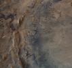 This image shows the remains of an ancient delta in Mars' Jezero Crater, which NASA's Perseverance Mars rover will explore for signs of fossilized microbial life.