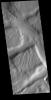 This image from NASA's Mars Odyssey shows a complex region of features in northern Terra Sirenum.
