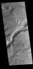 This image from NASA's Mars Odyssey shows a section of an unnamed channel in Arabia Terra. This channel empties into Madler Crater.