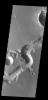 This image from NASA's Mars Odyssey shows a small section of Nirgal Valles.