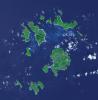 NASA's Terra spacecraft shows the Isles of Scilly, an archipelago of 145 islands that lies 28 km off the tip of Cornwall.