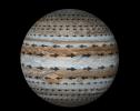 This animation depicts Jupiter's planet wrapping cloud structure, commonly referred to as belts and zones, and the jet streams that encompass them.