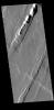This image from NASA's Mars Odyssey shows numerous sets of graben, trending from north-northeast to south-southwest.