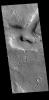 This image from NASA's Mars Odyssey shows part of a complex channel system located in northern Arabia Terra.