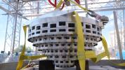 This prototype base for SHIELD – a collapsible Mars lander that would enable a spacecraft to intentionally crash land on the Red Planet, absorbing the impact – was tested at JPL on Aug. 12, 2022.