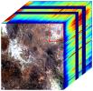 This image cube shows the true-color view of an area in northwest Nevada observed by NASA's EMIT imaging spectrometer. The side panels depict the spectral fingerprint for each point in the image.