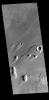 This image from NASA's Mars Odyssey shows part of Athabasca Valles. Multiple streamlined islands are seen in this image.