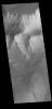 This image from NASA's Mars Odyssey shows the part of the northern side of Tithonium Chasma.