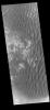 This image from NASA's Mars Odyssey shows part of the floor of Kaiser Crater. Kaiser Crater is 207 km (129 miles) in diameter and is located in Noachis Terra west of Hellas Planitia.