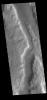 This image from NASA's Mars Odyssey shows a small section of Ma'adim Valles. Ma'adim Valles is an outflow channel that arises in the southern lowlands and flows northward into Gusev Crater.
