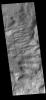 This image from NASA's Mars Odyssey shows Claritas Fossae, a graben filled highland, located between the lava plains of Daedalia Planum and Solis Planum.