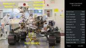 This annotated image points out the various cameras aboard NASA's Perseverance Mars rover; the list on the right indicates how many images each camera has taken as of December 6, 2022.