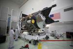 NASA's Psyche spacecraft is shown in a clean room on Dec. 8, 2022, at Astrotech Space Operations Facility near the agency's Kennedy Space Center in Florida.