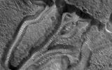 This image acquired on October 1, 2022 by NASA's Mars Reconnaissance Orbiter shows small channels formed on the floor of the much larger Kasei Valles, one of the largest outflow channels on Mars.