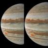 The JunoCam instrument aboard NASA's Juno spacecraft captured these views of Jupiter during its 59th close flyby of the giant planet on March 7, 2024.