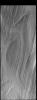 This image from NASA's Mars Odyssey shows part of the south polar cap. The cap is comprised of layers of ice and dust deposited over millions of years. This image was collected near the end of summer.