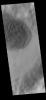 This image from NASA's Mars Odyssey shows a large sand sheet with surface dune forms as well as smaller sand dunes within an unnamed crater in Noachis Terra.