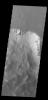 This image from NASA's Mars Odyssey shows part of Ius Chasma. Ius Chasma is at the western end of Valles Marineris.