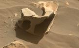 NASA's Perseverance Mars rover spotted this hollowed-out rock in Jezero Crater using its Mastcam-Z instrument on June 26, 2023.
