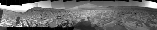 NASA's Curiosity Mars rover used its navigation cameras to capture this scene after making a detour around the toughest climb it has ever faced.