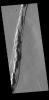 This image from NASA's Mars Odyssey shows part of Artynia Catena, just one of many north/south trending tectonic graben located around Alba Mons.
