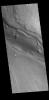 This image from NASA's Mars Odyssey shows part of a large unnamed channel located in northern Arabia Terra.