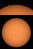 NASA's Perseverance Mars rover used its Mastcam-Z camera to capture Mercury – seen as a tiny speck – passing in front of the Sun on Oct. 28, 2023.
