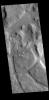 This image from NASA's Mars Odyssey shows a portion of Ismeniae Fossae.