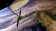 This artist's concept depicts NISAR in orbit over central and Northern California.