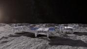 This animated artist's concept depicts three small rovers – part of NASA's CADRE technology demonstration headed for the Moon – driving together on the lunar surface.