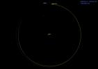 This animation depicts the motion of small near-Earth asteroid 2024 PT5 as it orbits the Sun.