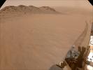 NASA's Perseverance Mars rover captured this scene showing the slippery terrain that's made its climb up to the rim of Jezero Crater challenging.